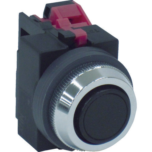 IDEC Φ25丸平形押しボタンスイッチ ABS101NB 1 個