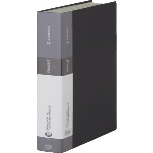 KING JIM 심플리-즈 클리어-파일 100P 블랙 136-5SP-BK 1권