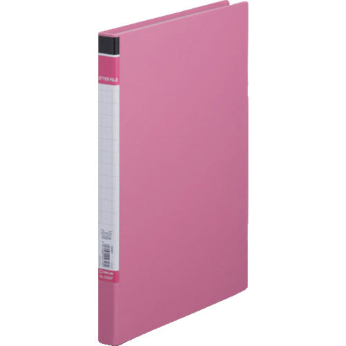 KING JIM Letter File BF A4 Vertical Pink Binding Thickness 10mm 100 Sheets 358BF-P 1 Book