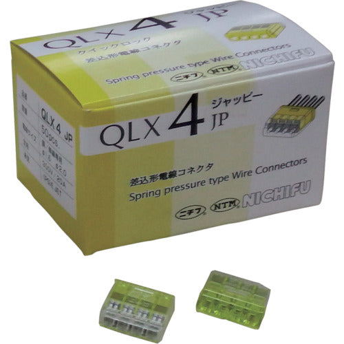 JAPPY Plug-in Wire Connector Quick Lock Number of Poles 4 QLX-4-JP-YCL 1 Box