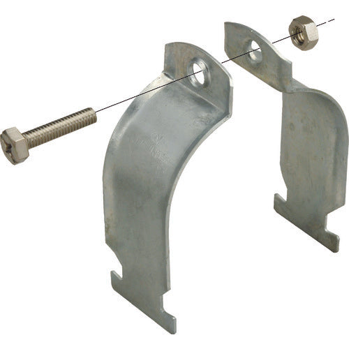 Negros Electric Duct Clip Hot Dip Zinc Suitable for Pipe Diameter 30.4mm (10 Pieces) Z-DC24BP 1 Bag