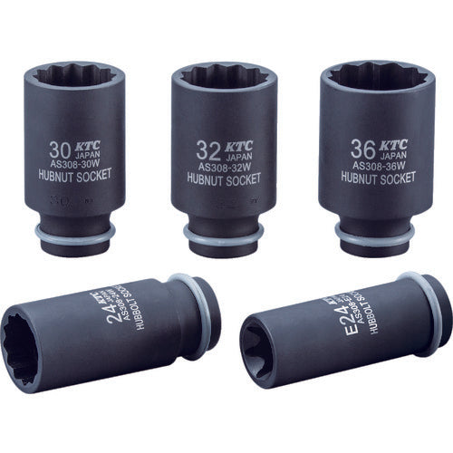 KTC 12.7sq.インパクトレンチ用ハブナットソケット36(十二角) AS308-36W 1 個