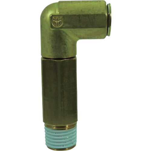 Chiyoda Cooling Water Pipe Touch Connector Fuji V Type Long Male Elbow (Metal) 8mm R1/8 8-01M2LB-V 1 Piece