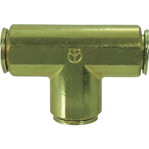 Chiyoda Cooling Water Pipe Touch Connector Fuji V Type Union Tee (Metal) 12mm 12-00UTB-V 1pc