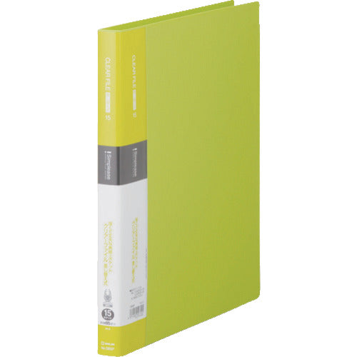 KING JIM シンプリ−ズクリア−F差替式15P黄緑 138SP-YG 1冊