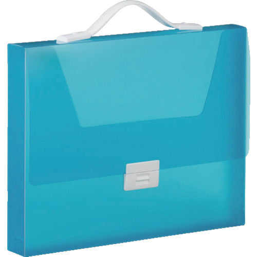 KING JIM シンプリ−ズキャリングケース グリップタイプ(透明) A4 青 40mm 294TSP-B 1冊