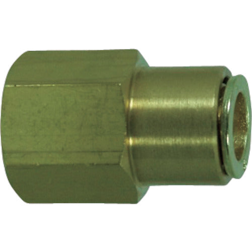 Chiyoda Cooling Water Pipe Touch Connector Fuji V Type Female Connector (Metal) 12mm Rc1/2 12-04F-V 1pc