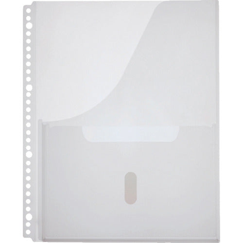 KING JIM 取扱説明書ファイル用ポケット A4タテ型 4枚 30穴 2630PB 1PK