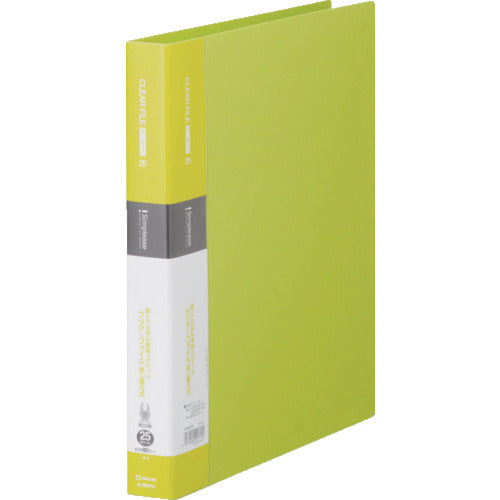 KING JIM シンプリ−ズクリア−F差替式25P黄緑 138SPW-YG 1冊