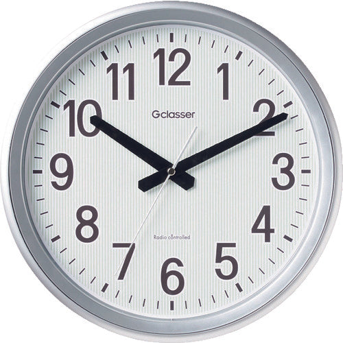 KING JIM 電波掛時計 ダクスト 単3電池×1本 直径約32センチ GDK-003 1 個