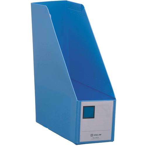 KING JIM GボックスPP A4タテ型 青 100mm 4653-B 1冊