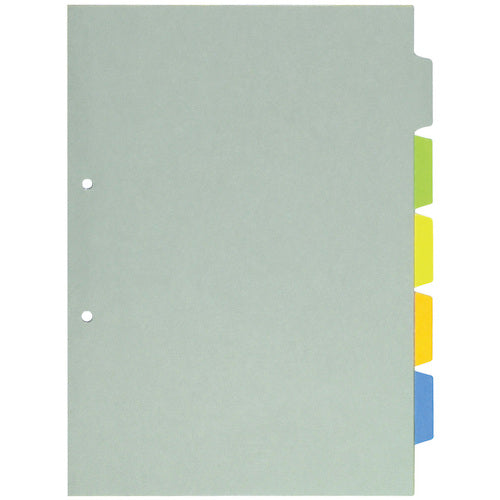 KING JIM 하마 - 부착 컬러 - 인덱스 A4 세로 형 5 색 5 산 5 매 1 세트 2 구멍 907-2C 1 권