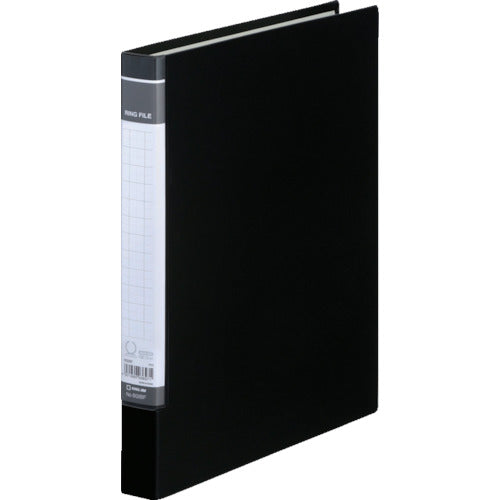 KING JIM リングファイルBF A4タテ型 黒 内径19mm 140枚 602BF-BK 1冊