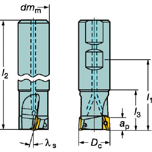 샌드빅 콜로밀 390 엔드밀(440) R390-032A32-11H 1개