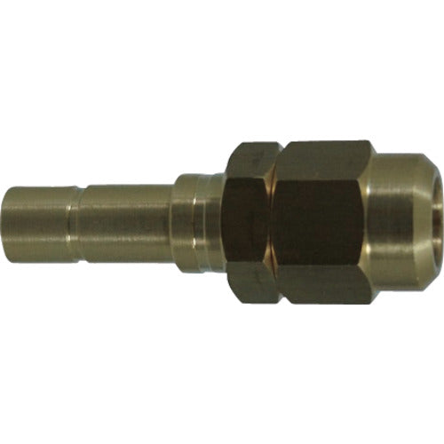 Chiyoda Cooling Water Pipe Touch Connector Fuji V Type Straight Connector (Metal) 12mm HF12-12RC 1 pc