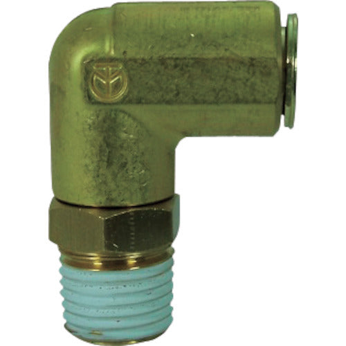 Chiyoda Cooling Water Pipe Touch Connector Fuji V Type Male Elbow (Metal) 12mm R1/4 12-02MLB-V 1 Piece