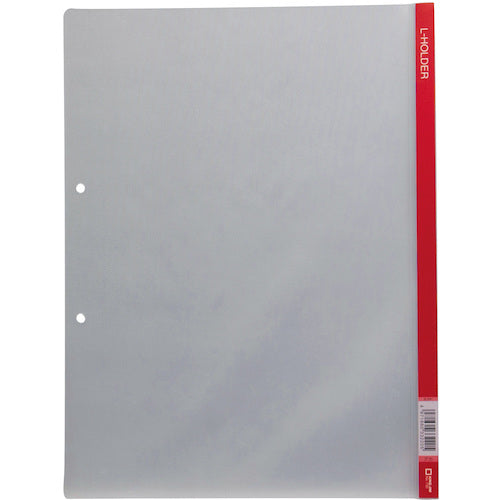 KING JIM Lホルダ− A4タテ型 赤 2穴 730-R 1枚