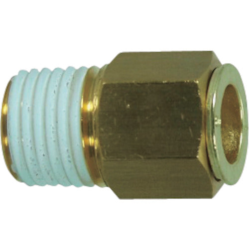Chiyoda Cooling Water Pipe Touch Connector Fuji V Type Male Connector (Metal) 12mm R3/8 12-03M-V 1pc