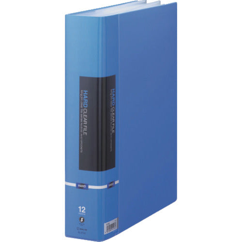 KING JIM 하드 클리어 파일 A4 세로형 블루 12 포켓 최대 20 포켓 6132-B 1권