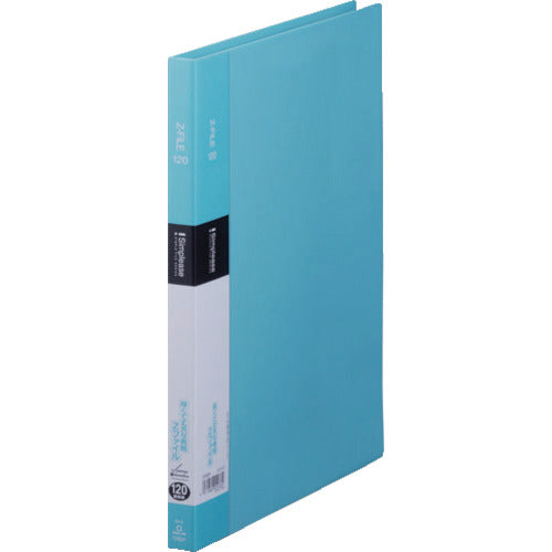 KING JIM シンプリ−ズZファイル 水色 A4タテ型 12mm 120枚 表紙ポケット付き 578SP-LB 1冊