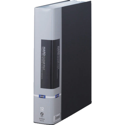 KING JIM Hard Clear File A4 Vertical Black 12 Pockets Maximum 20 Pockets 6132-BK 1 pc