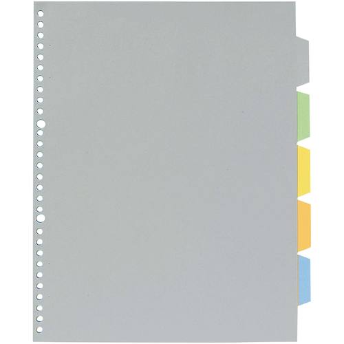 KING JIM 카라-인덱스 A4 세로형 5색 5산 5장 1조 2/30구멍 7907P 1권