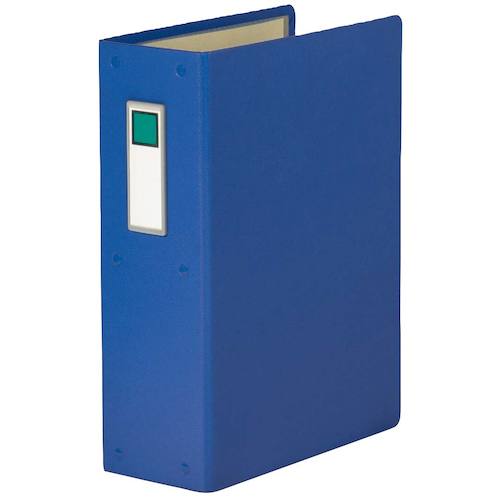 KING JIM Pipe File A4 Vertical Blue 2 Holes Binding Thickness 80mm 800 Sheets C88-2 1 Book