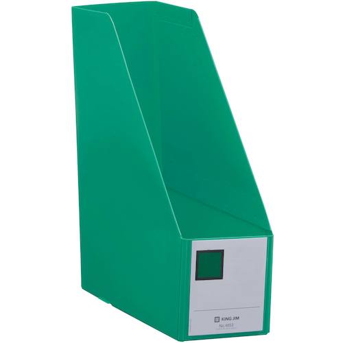 KING JIM G Box PP A4 portrait type green 100mm 4653-G 1 book