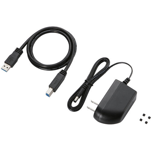 ELECOM USB 3.0 외장 하드 디스크 하드웨어 암호화 패스워드 보호 2TB e:DISK Safe Desktop ELD-EEN020UBK 1개