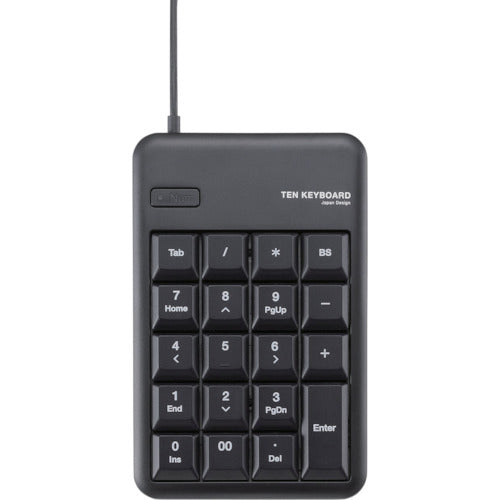 ELECOM Numeric Keypad Membrane Black Rohs TK-TCM011BK/RS 1 pc