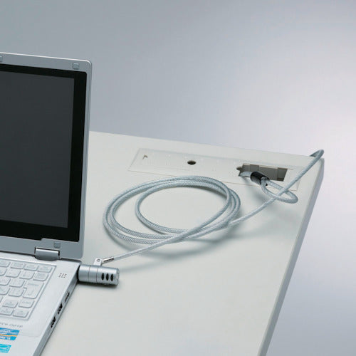 ELECOM 보안 와이어 실린더 자물쇠 ESL-7I 1 개