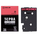 KING JIM 테프라 TR테프카트리지 테이프색:적색 문자색:흑색 TC12R 1개