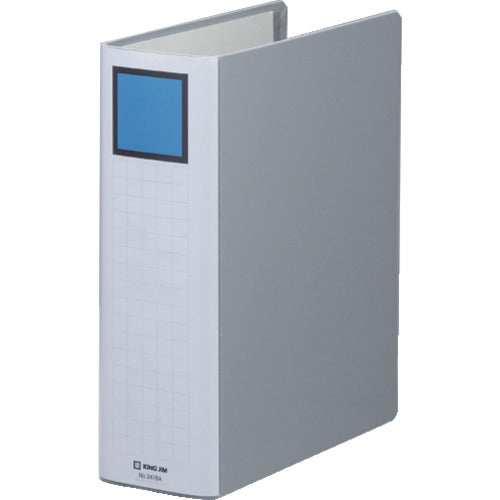 KING JIM キングファイル スーパードッチ<脱・着>イージー A4タテ型 グレー とじ厚80mm 800枚 2478A-GY 1冊