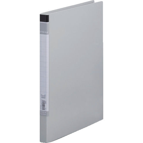 KING JIM レタ−ファイルBF A4タテ型 グレー とじ厚10mm 100枚 358BF-GY 1冊