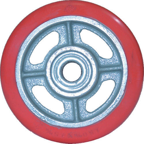 ヨドノ 鋳物中荷重用ジェンゴム車輪ベアリング入 250φ GSB250 1 個