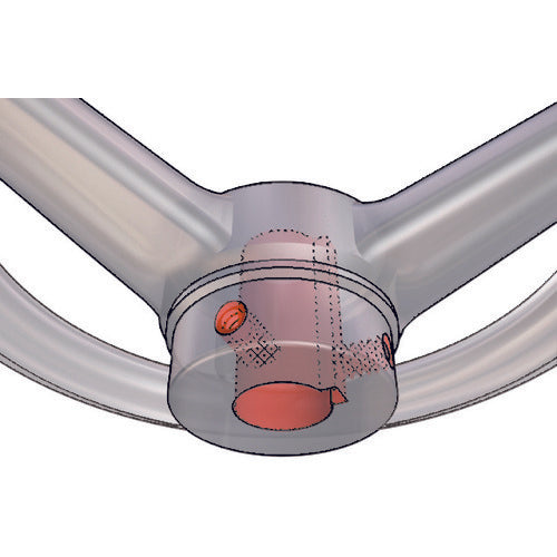 이마오 핸들 나팔꽃형 핸들차(가공부) 핸들 높이 67mm 보스 높이 45mm V315-KM20 1개