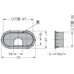 SUGATSUNE (210021707) LN72S-BL Wiring Hole Cap LN72S-BL 1 piece