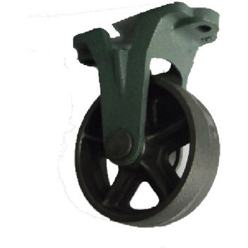 Yodono Cast Iron Wheel with Fixed Wheel, No Bearing, 100φ CA-K100, 1 pc
