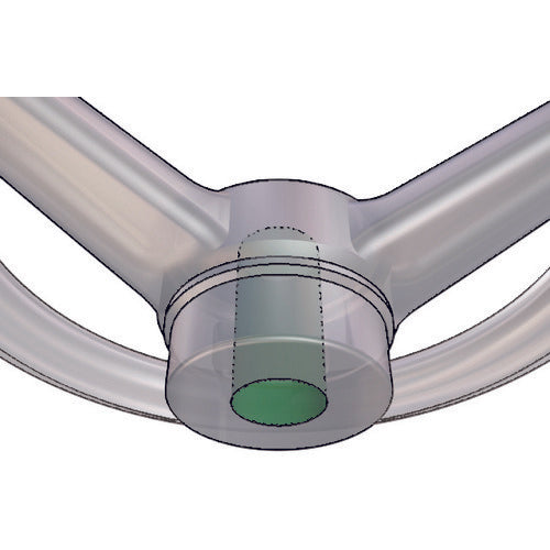 이마오 핸들 나팔꽃형 핸들차(가공부) 핸들 높이 49mm 보스 높이 33mm V160-HN14 1개