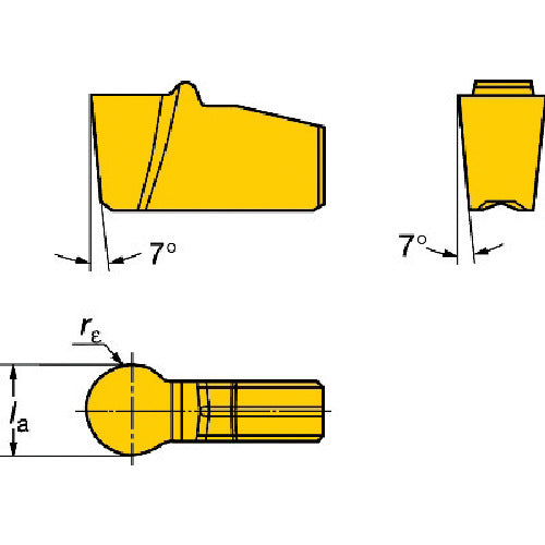 サンドビック T−Max Q−カット 突切り・溝入れチップ(310) 235 N151.2-400-40-5P 10個