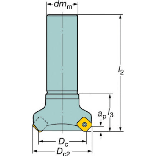 샌드빅 코로밀 245 정면 밀링 커터(450) R245-063A32-12L 1개