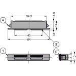 SUGATSUNE (140050334) MC-FS17W Magnet Catch MC-FS17W 1 piece