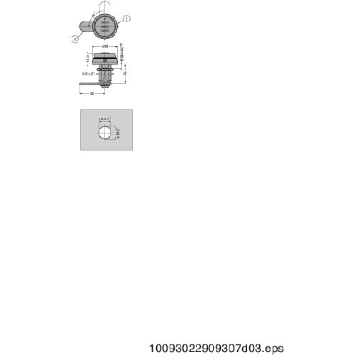 SUGATSUNE (150010028) 290-9307 Quarter turn with combination lock 290-9307 1 piece