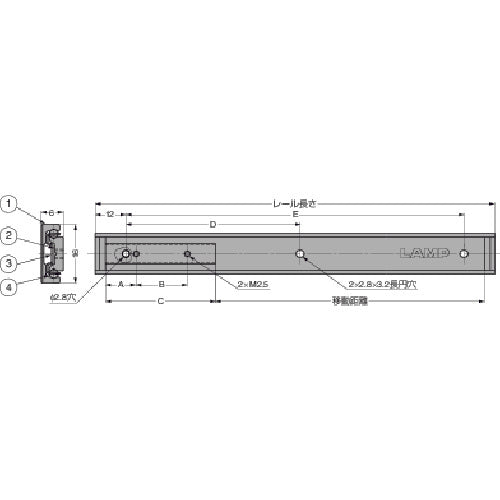 SUGATSUNE (190012585) ARL2-16-100 Aluminum alloy linear mini slide rail ARL2-16-100 1 piece
