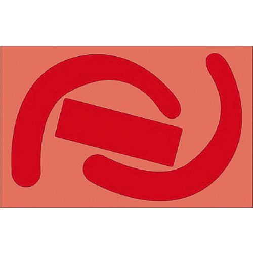 ユニット 安全帯使用確認ステッカー蛍光赤(10枚) 335-27R 1 組