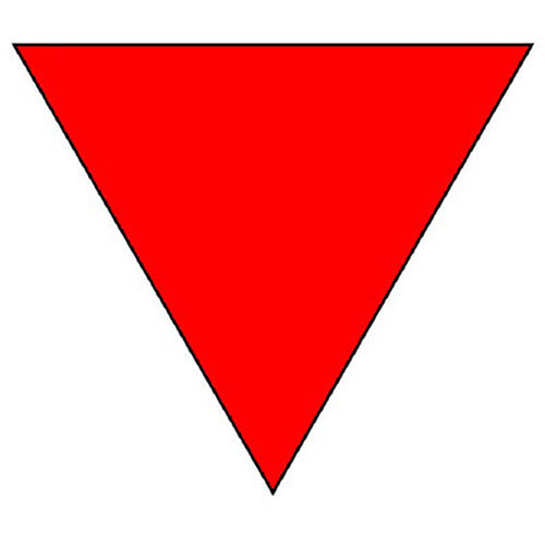 Unit Fire Department Entrance Step Reflector Triangle (2 pieces) 319-52 1 set