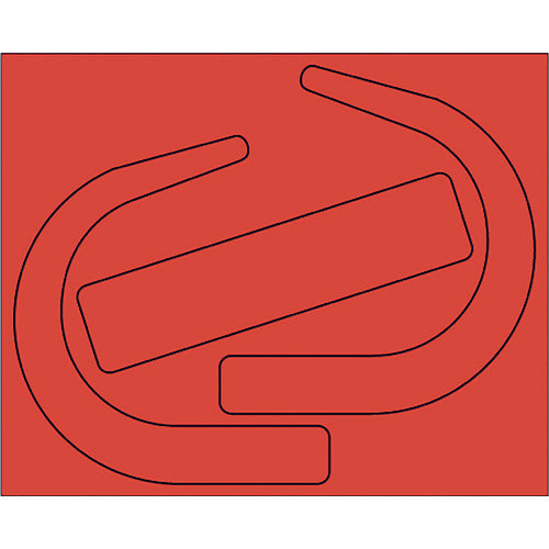 ユニット 安全帯使用確認ステ 大蛍光赤(10枚) 335-28R 1 組