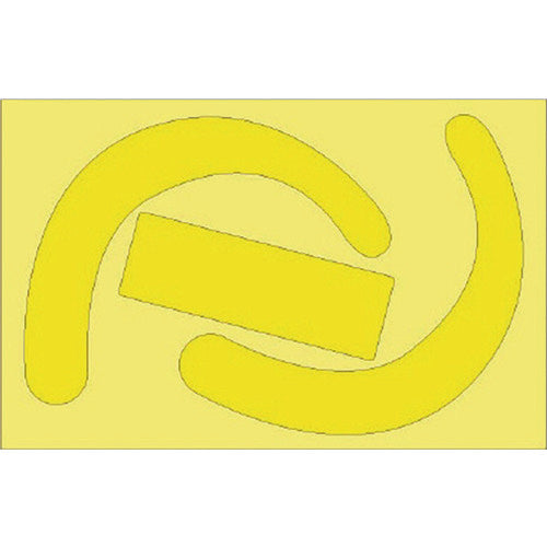 ユニット 安全帯使用確認ステッカー蛍光黄(10枚) 335-27Y 1 組