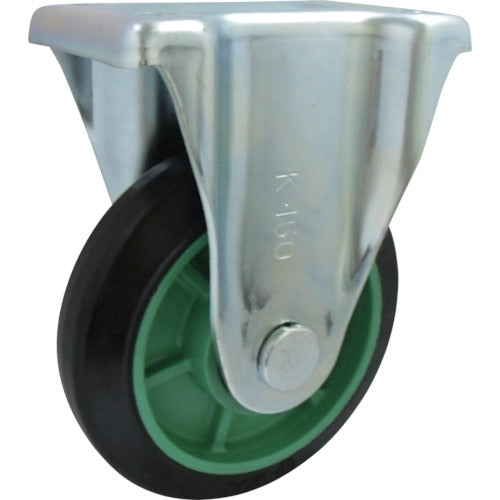 요도노 수지제 고무 바퀴(베어링 입) 고정 브래킷 부착 75 PNK75 1개