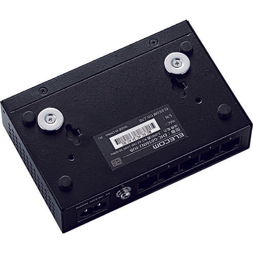 ELECOM 1000BASE-T compatible switching hub, 5 ports, built-in power supply model, black, EHC-G05MN2-HJB, 1 unit